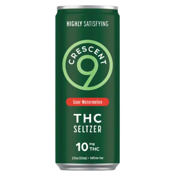 Crescent 9 Sour Watermelon THC Seltzer (4-Pack)