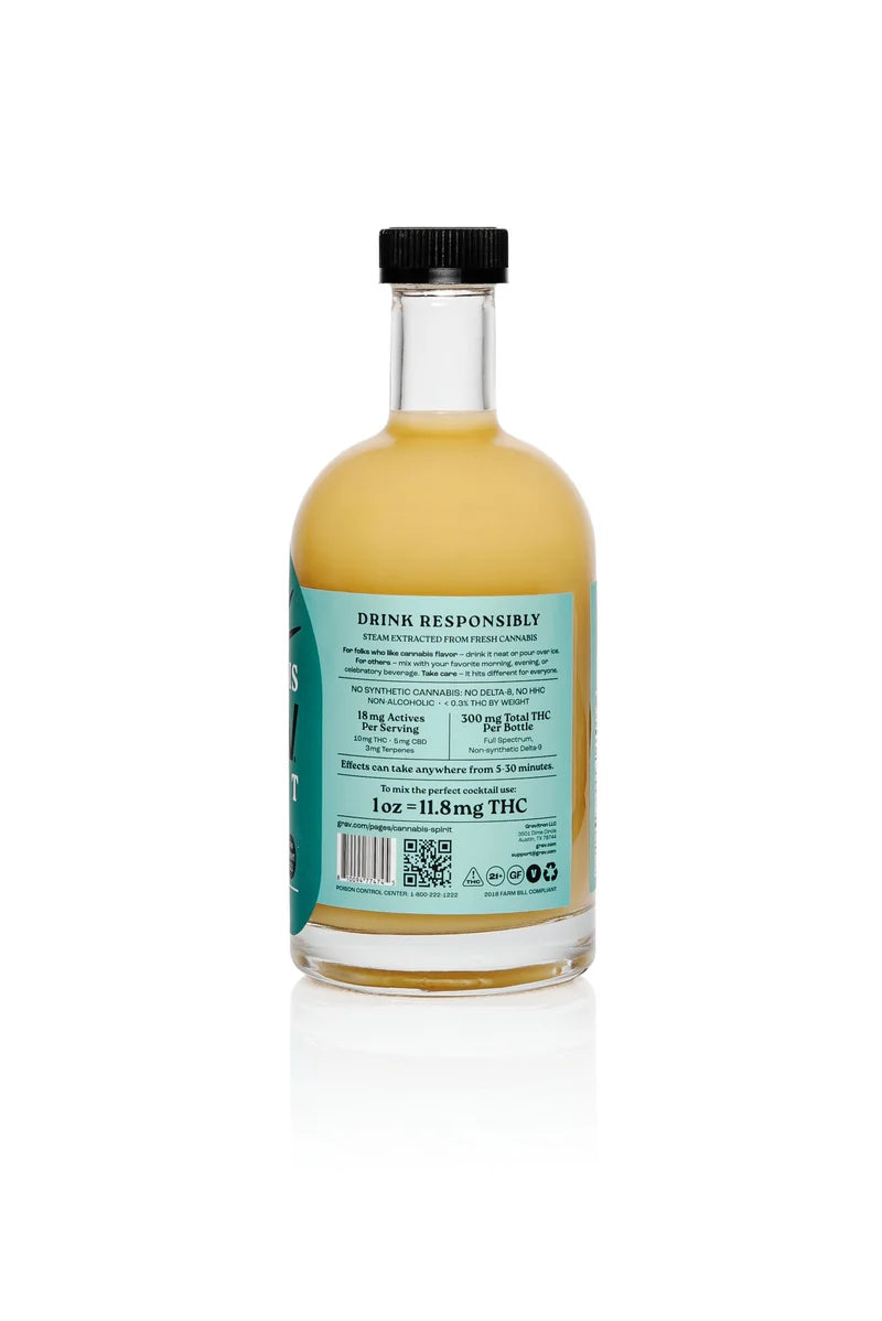 GRAV Cannabis Spirit 300mg Flavored, 750ml Bottle