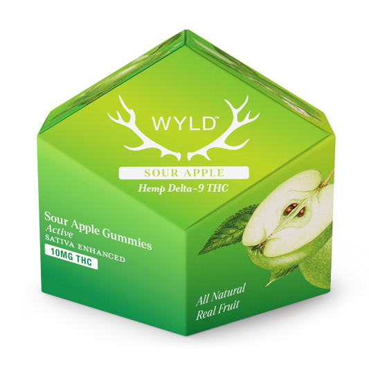 Wyld Sour Apple Gummies (Sativa)