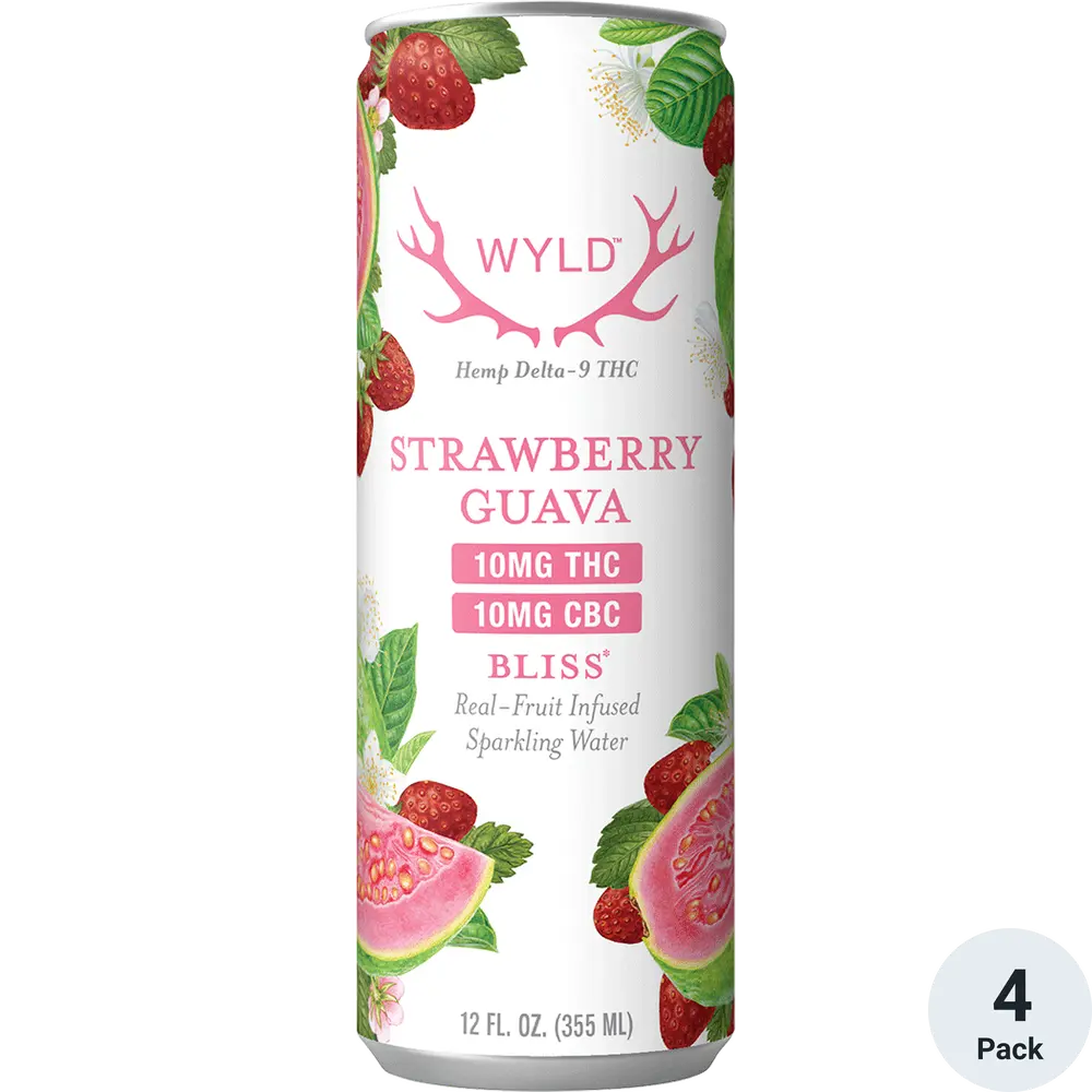Wyld Strawberry Guava Sparkling Water (4-Pack)
