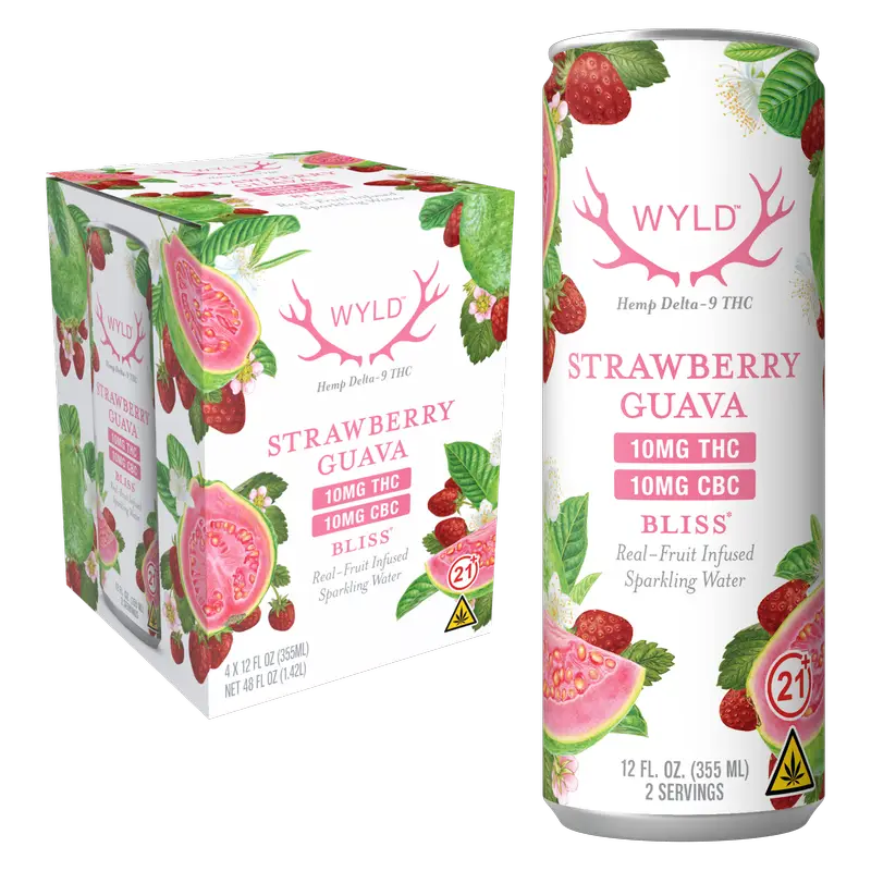Wyld Strawberry Guava Sparkling Water (4-Pack)